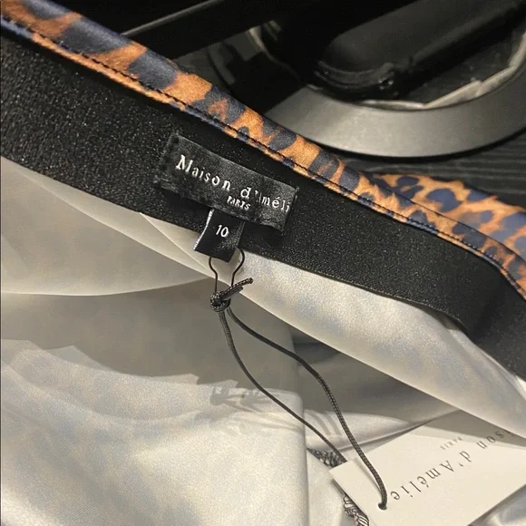 Leopard Print Maxi Skirt Sz 10 - Picture 6 of 8